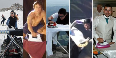 New sport, extreme ironing, ironing no more boring, cool people iron clothes, ironing in wedding, extreme sports, skydive ironing